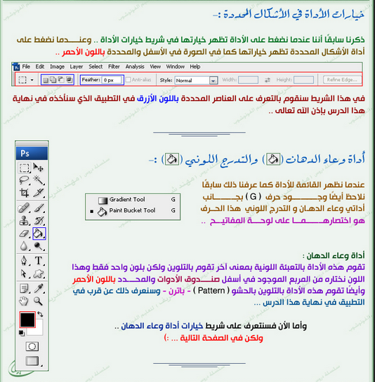 الدرس الأول في الفوتوشوب//صندوق الأدوات// Do