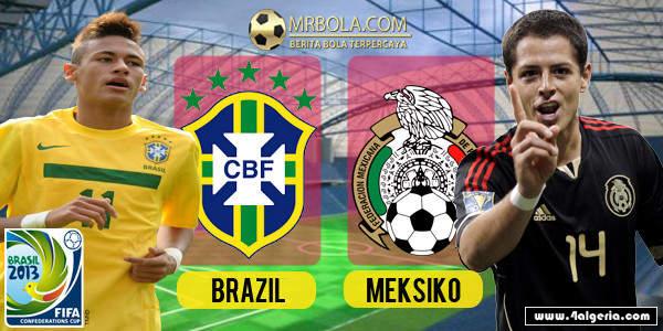 Brazil Vs Mexico  كاس القارات 2013  الجولة 2 المجموعة 1 (البرازيل 2 - 0 المكسيك) Do