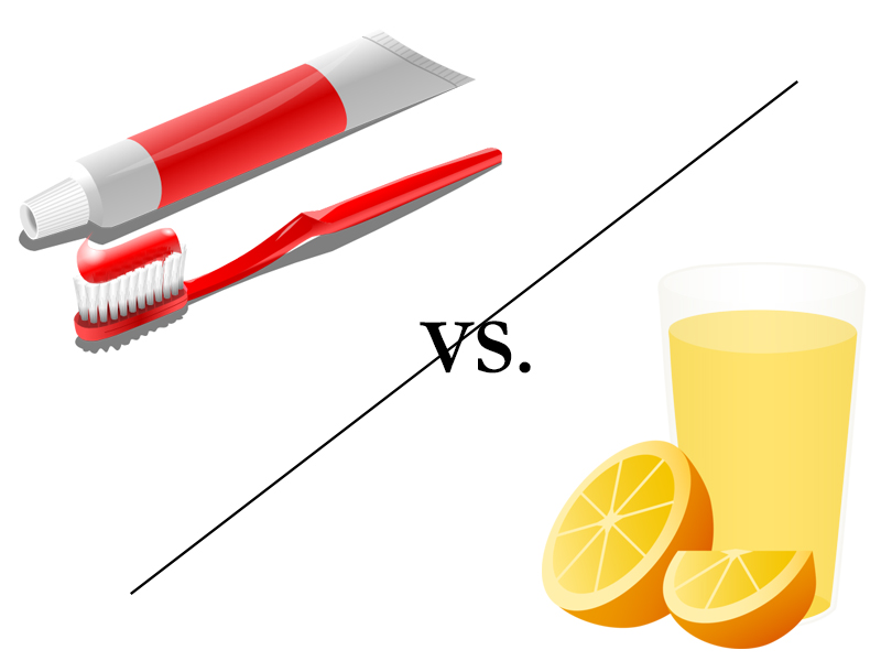 لماذا يصبح طعم عصير البرتقال مختلفاً بعد غسل أسنانك؟ Do